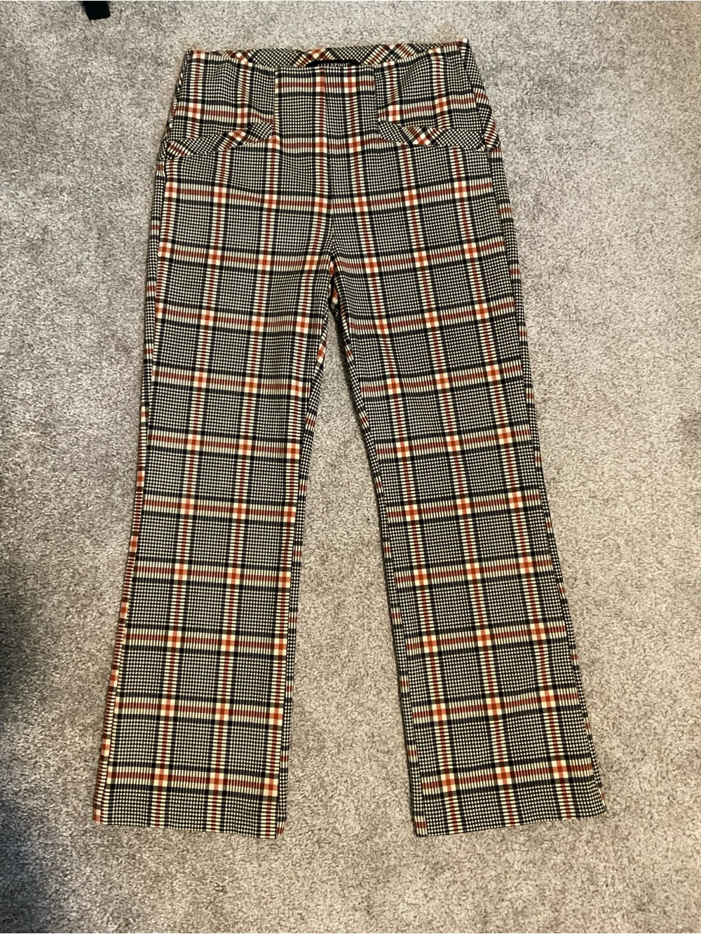 Liverpool Los Angeles Stella Kick Flare Plaid Pull On Pants 8 29
